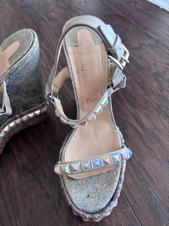 Christian Louboutin Iridescent Studded Platform Sandals main image 10